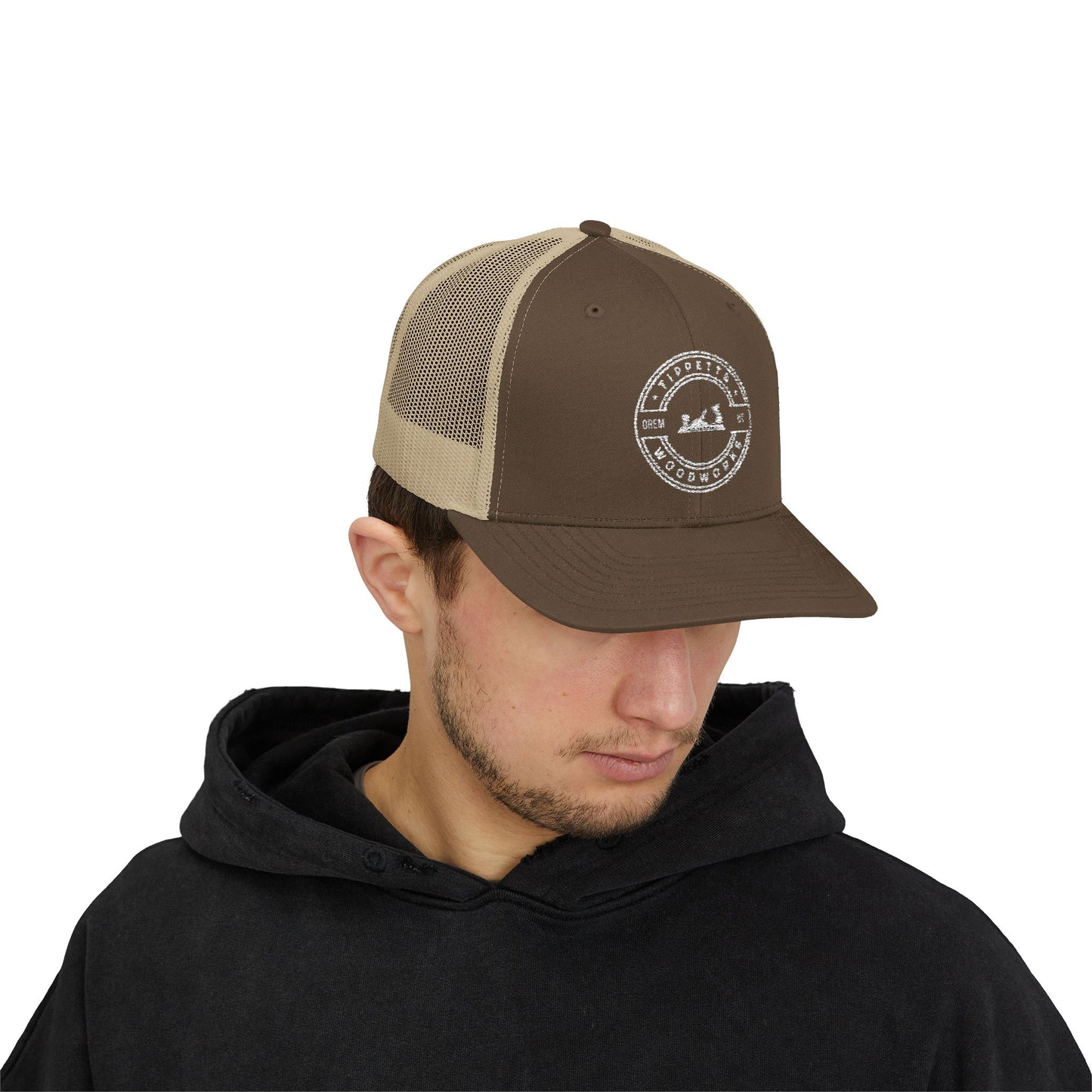 Rustic Adventure Snapback Trucker Cap | Outdoor Fashion, Camping Gear, Fishing Hat, Gift for Him, Unisex Summer Accessory