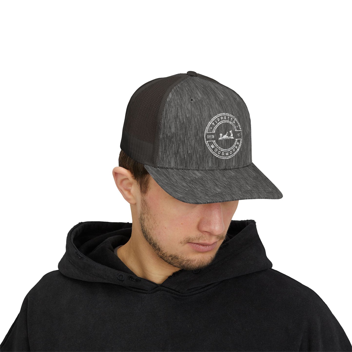 Rustic Adventure Snapback Trucker Cap | Outdoor Fashion, Camping Gear, Fishing Hat, Gift for Him, Unisex Summer Accessory