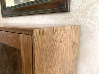 Custom Handcrafted Butternut and Walnut Sideboard