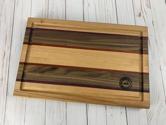 Medium Cutting Board Cherry/Walnut/Purpleheart/Padauk